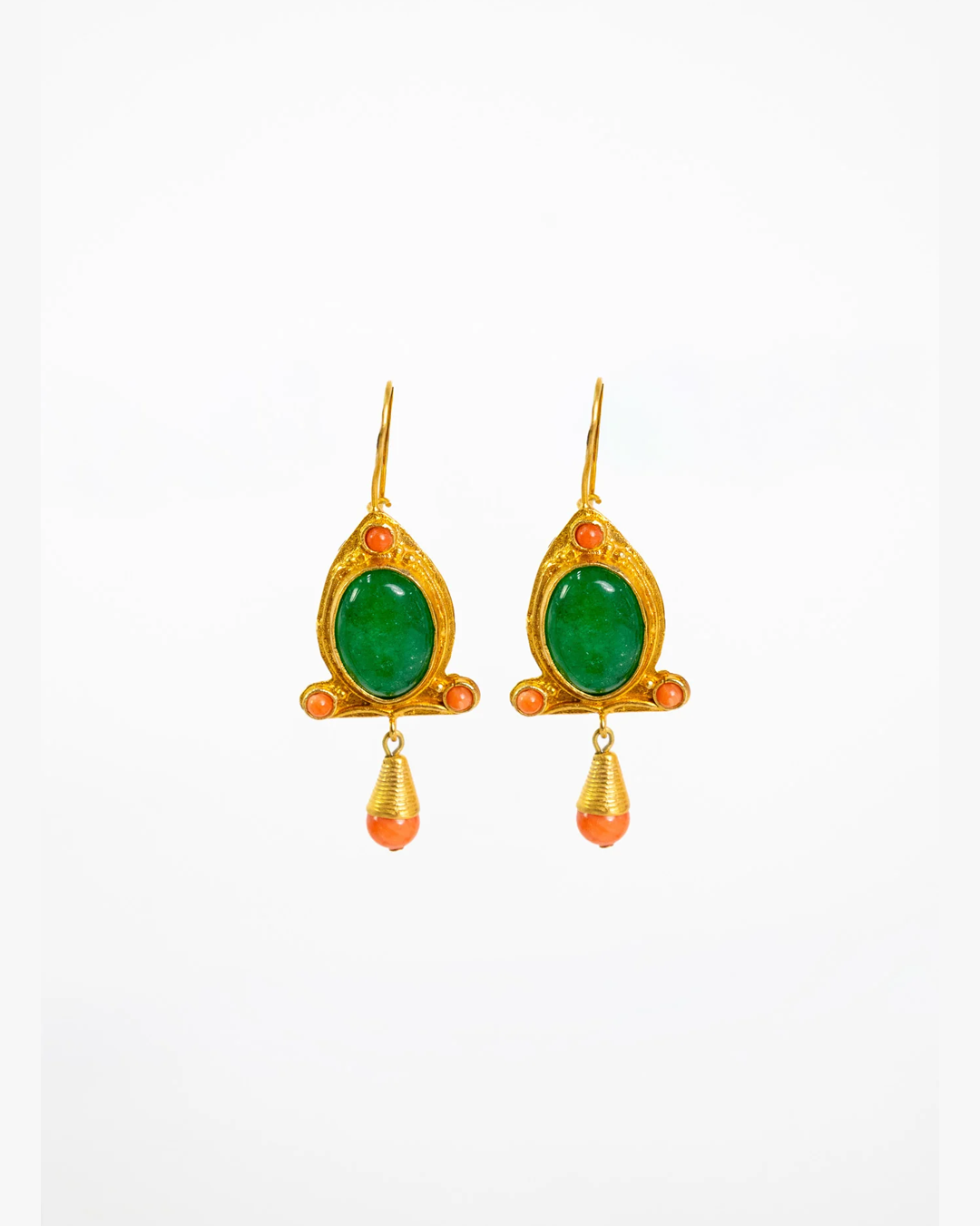 Brincos Jerez Verde/Coral 130