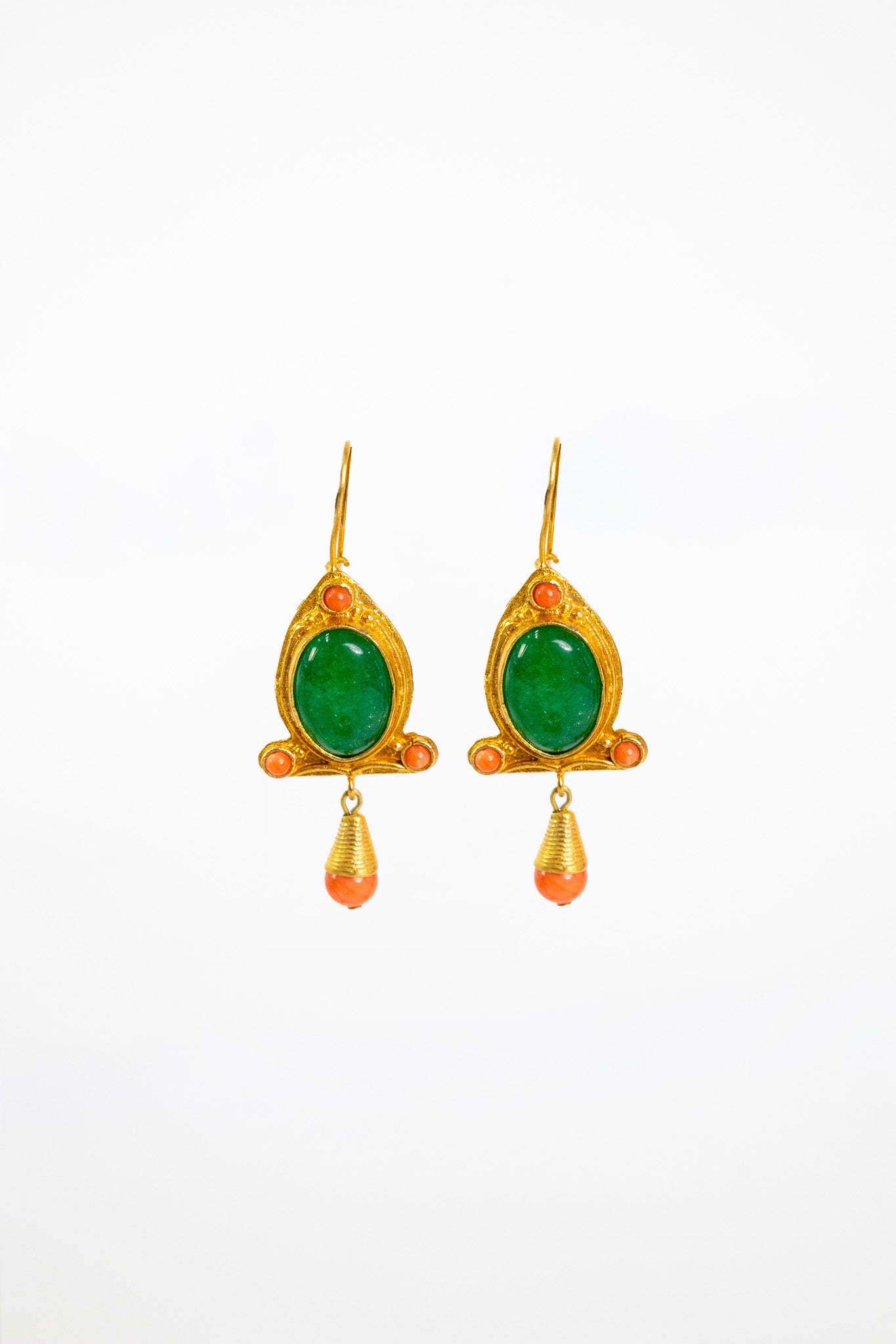 Brincos Jerez Verde/Coral 130