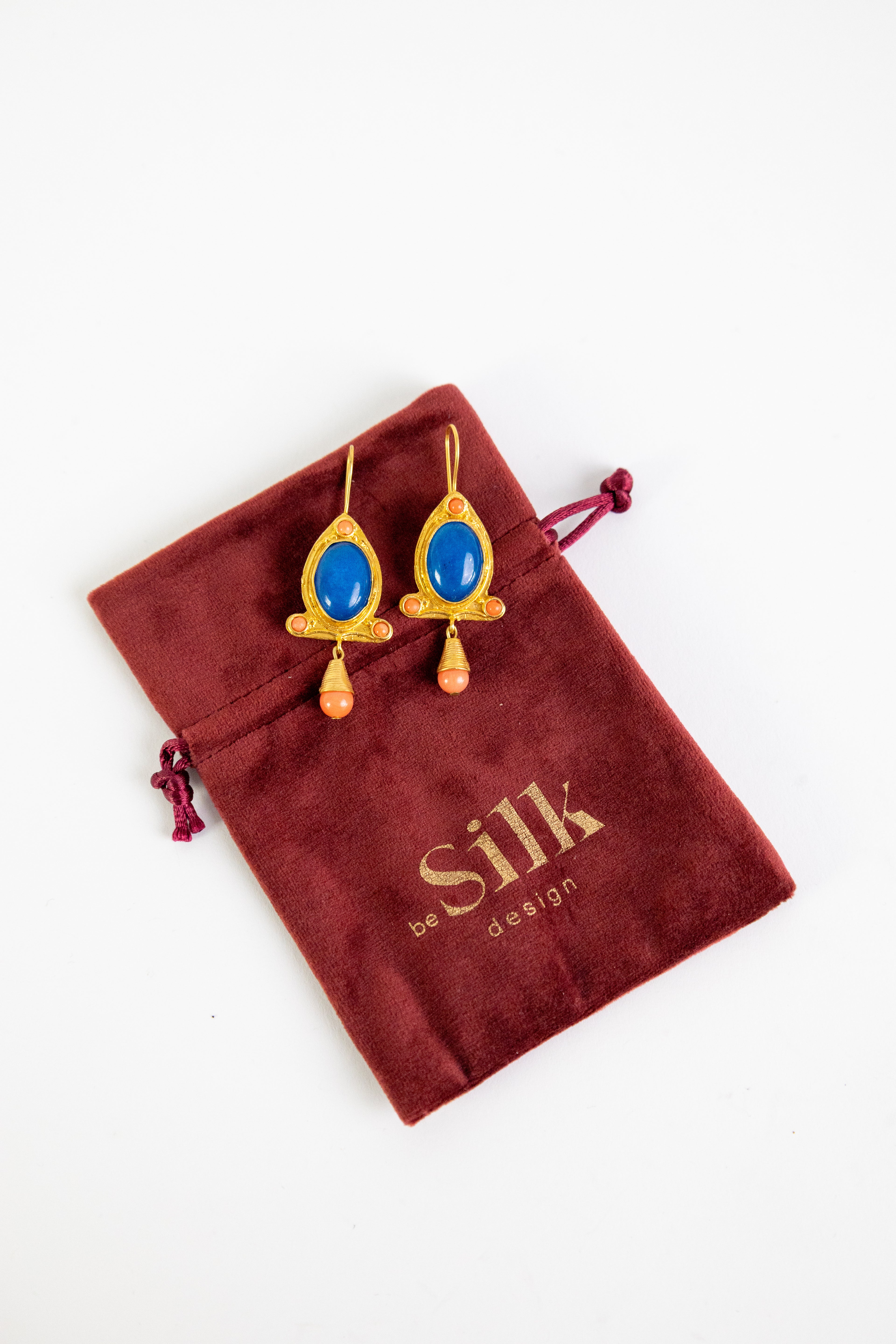 Brincos Jerez Azul/Coral 130