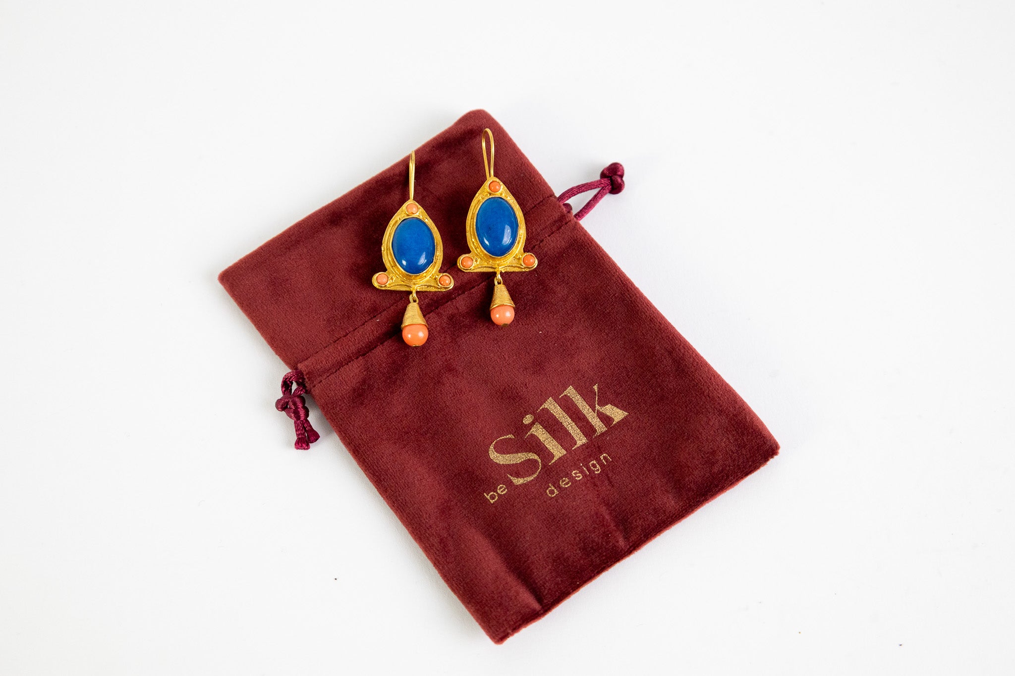 Brincos Jerez Azul/Coral 130