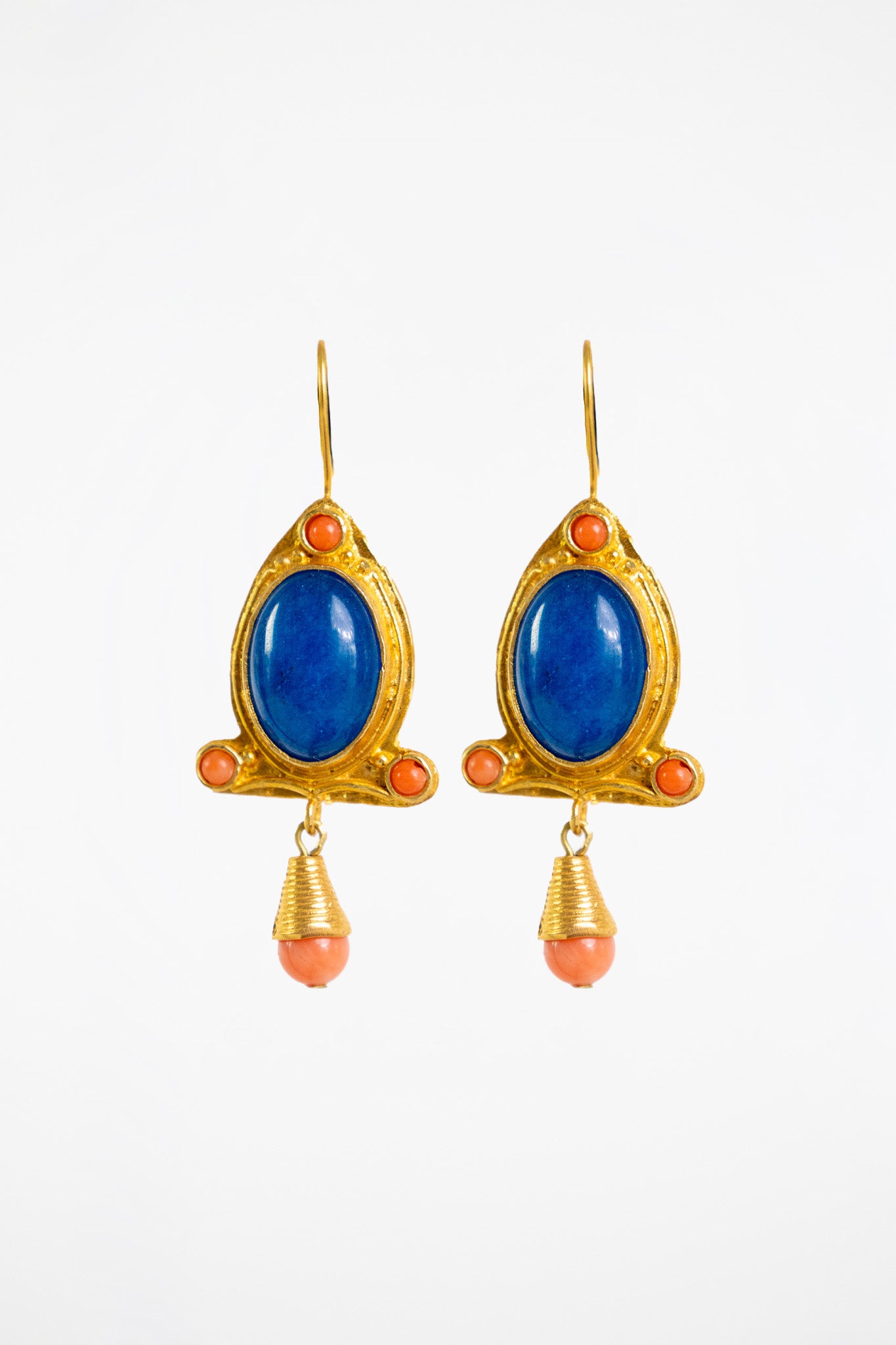 Brincos Jerez Azul/Coral 130